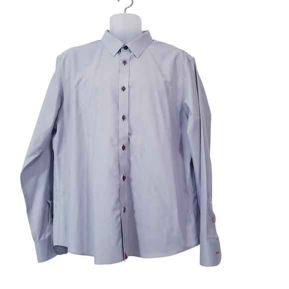 Untuckit Gray Collared Button Down Shirts Long Sleeves - Picture 1 of 11